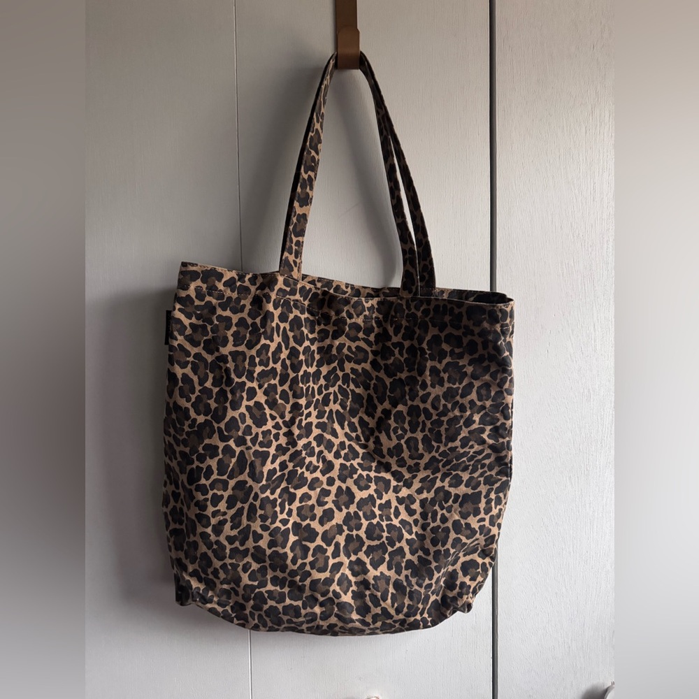 J crew leopard tote bag